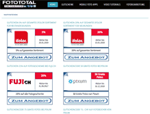 Tablet Screenshot of fotototal.ch